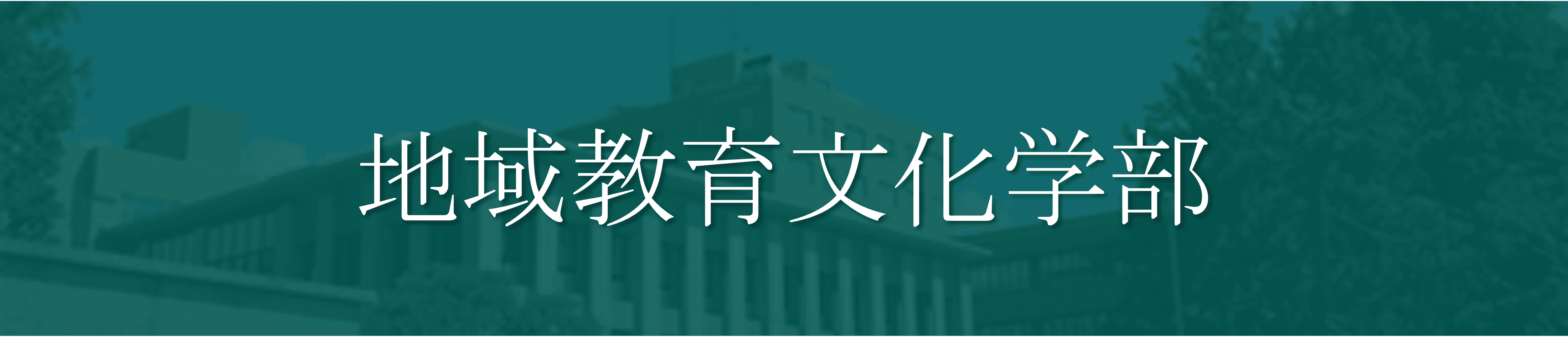 地域教育文化学部　穴場学部