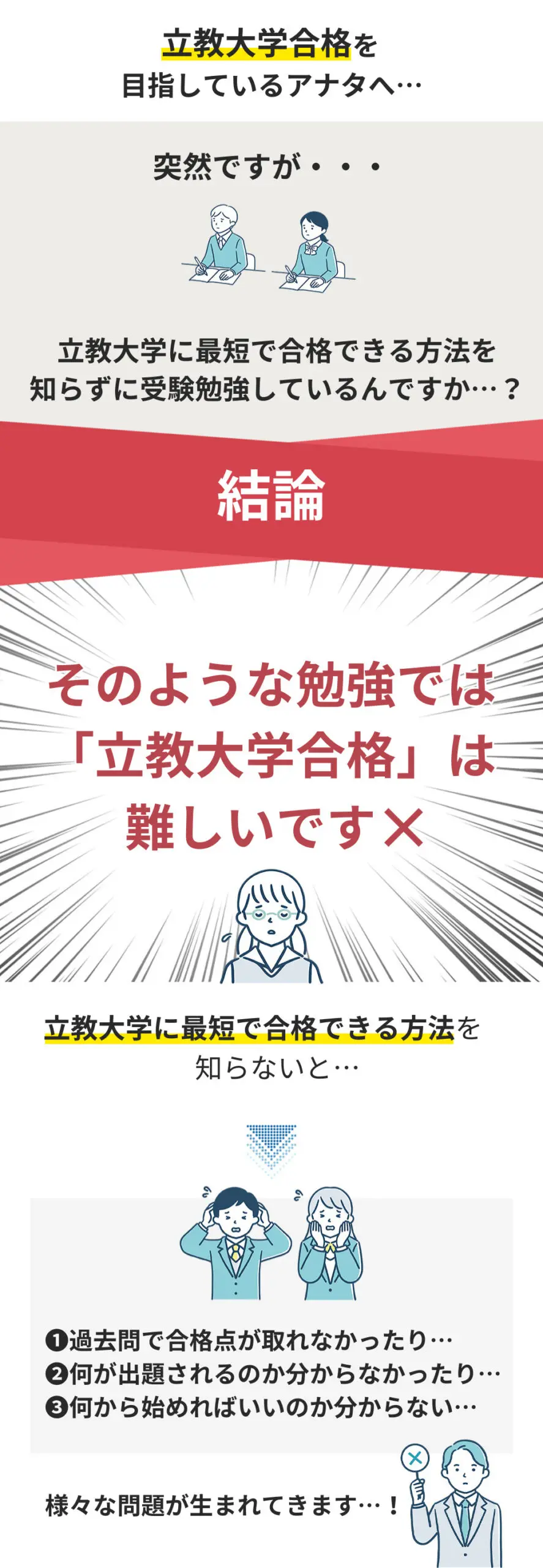 立教大学・中央大学・法政大学過去問等 節約