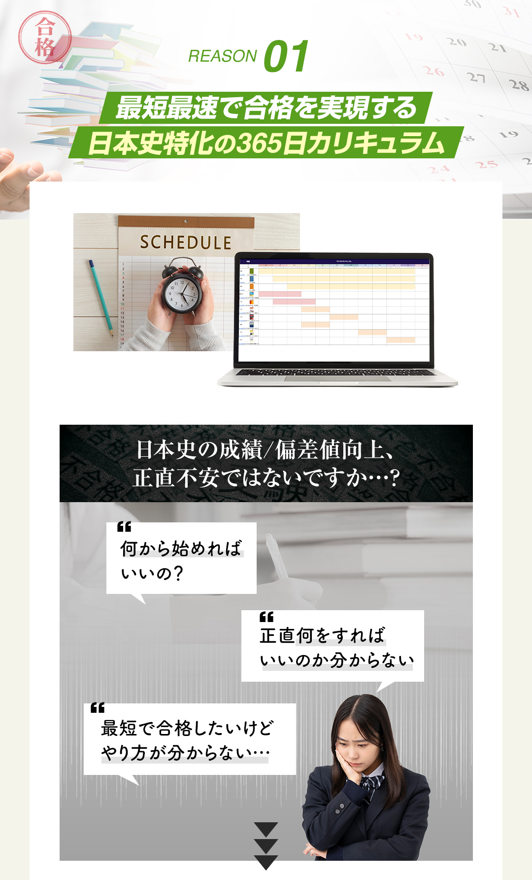 鬼管理日本史塾の結果がでる理由1「最短最速で合格を実現する日本史特化の365日カリキュラム」