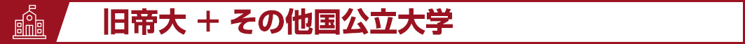 旧帝大+その他国公立大学