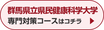 群馬県立県民健康科学大学専門対策コースはこちら