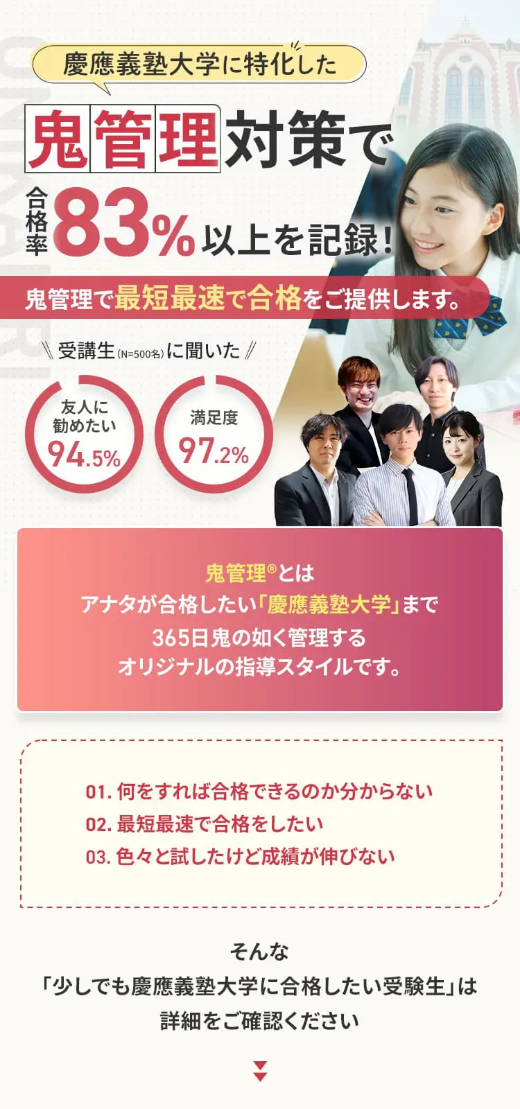 慶應義塾大学専門塾【鬼管理慶應義塾大学塾】
