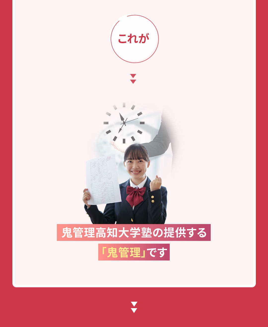 鬼管理高知大学塾の結果ができる「鬼管理」