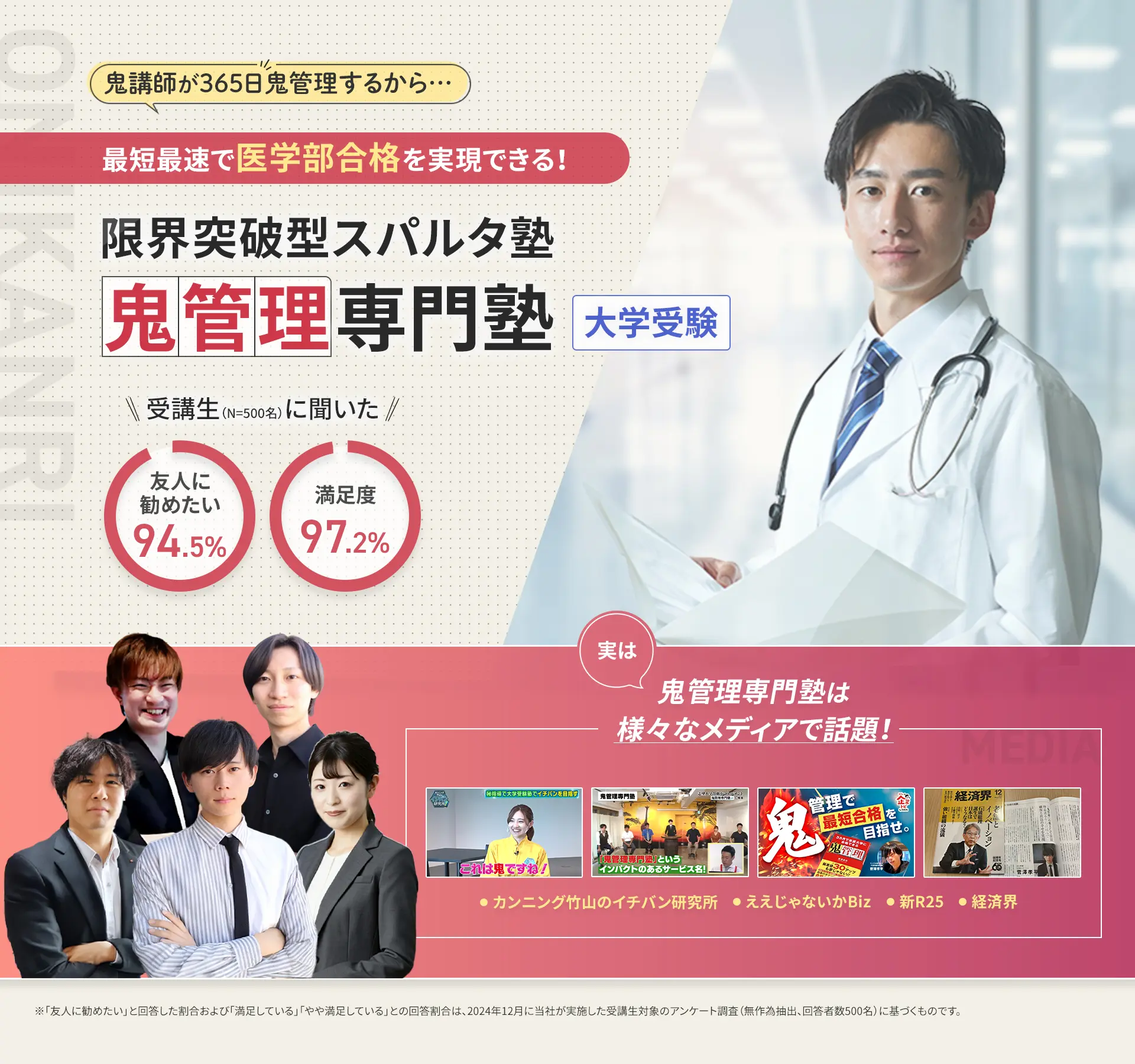 大学受験 医学部専門塾｜鬼管理専門塾