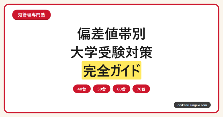 偏差値帯別 大学受験対策完全ガイドのサムネイル