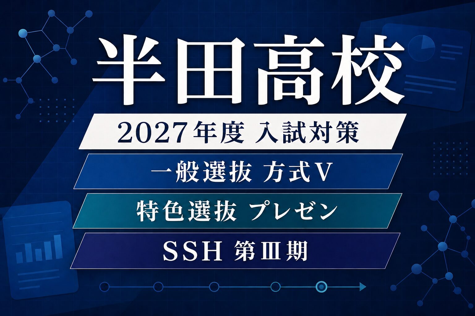 半田高校に合格するには？2027年度推薦・特色・一般選抜日程とSSH探究対策