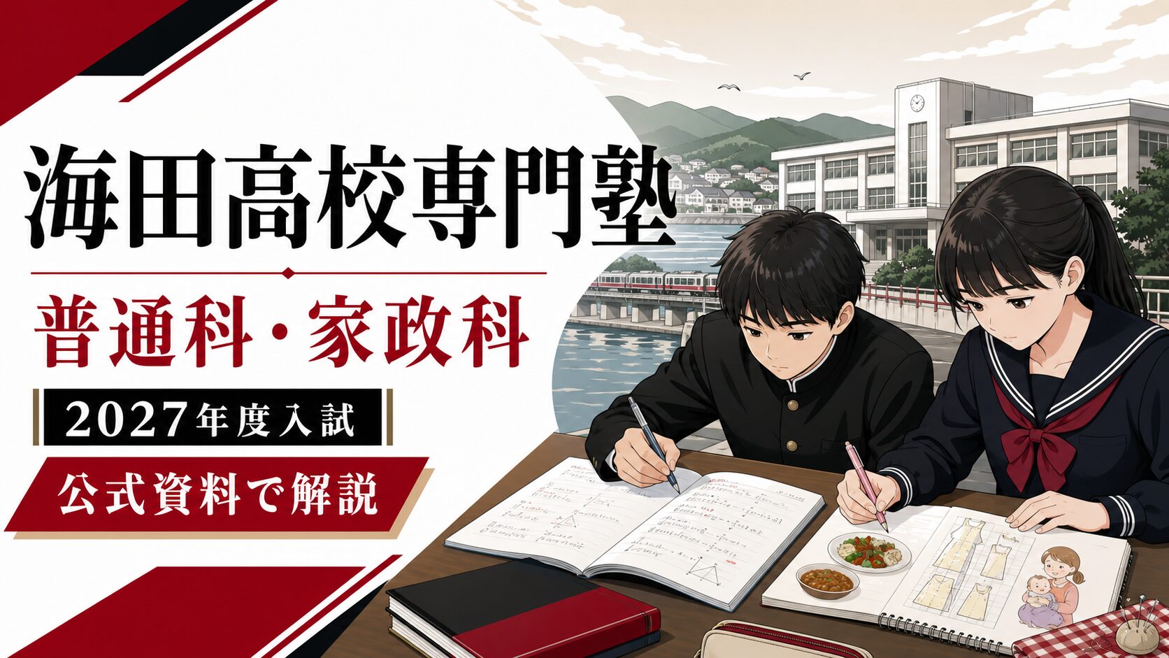海田高校専門塾｜2027年度普通科・家政科の入試日程・倍率を公式資料で解説のアイキャッチ