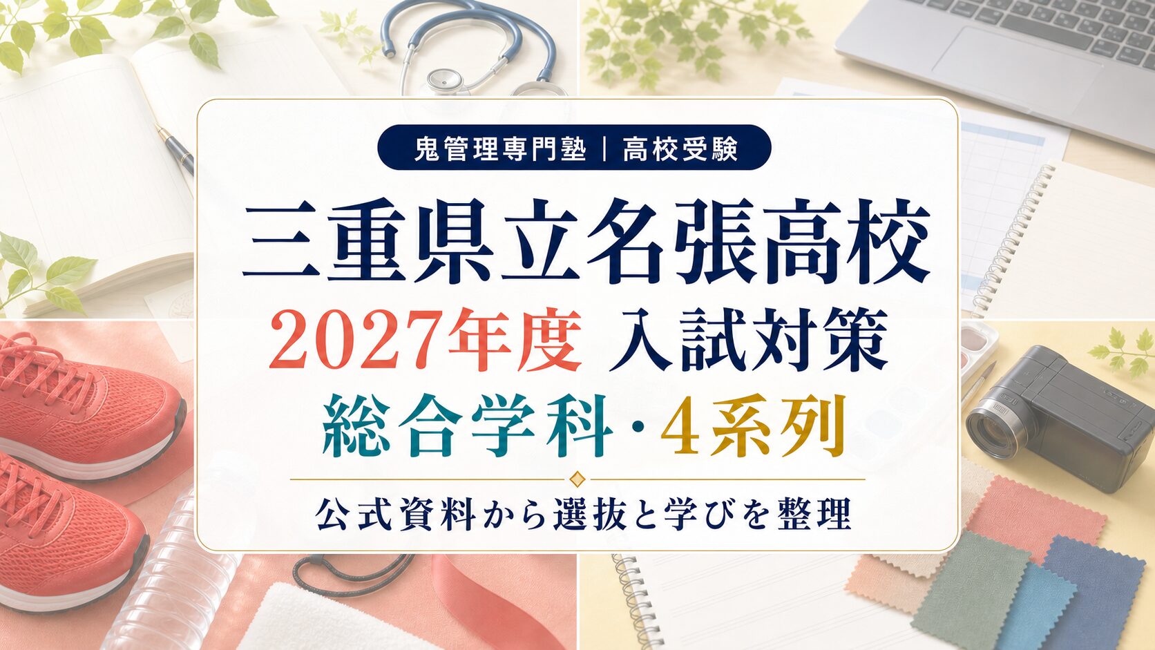 名張高校に合格するには？2027年度入試・総合学科と4系列9専攻を専門塾が解説のアイキャッチ