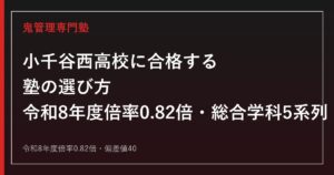 小千谷西高校に合格する塾の選び方｜令和8年度倍率0.82倍・総合学科5系列・偏差値40