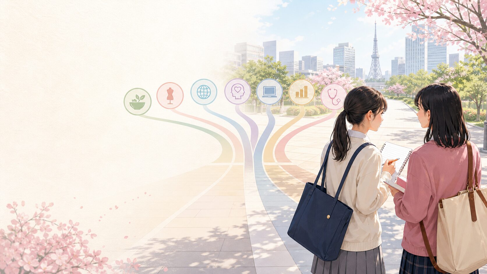 椙山女学園大学の2027年度入試に向けて学部別の学習計画を立てる高校生