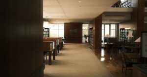 人物のいない図書館を背景に大東文化大学第一高校の2027年度入試と3クラスを考える記事サムネイル