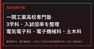 一関工業高校専門塾｜電気電子科・電子機械科・土木科3学科と入試対策
