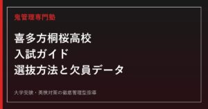 喜多方桐桜高校に合格するには？工業3科・商業1科の選抜方法と欠員データを読む