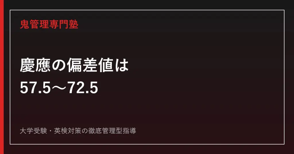 慶應義塾大学の偏差値は57.5〜72.5！一番難しい学部と受かりやすい6